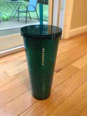 Starbucks 2017 Teal Green Embossed Floral Tumbler 24 Ounces - Sold on eBay Jun, 25th 2019 for $24.00