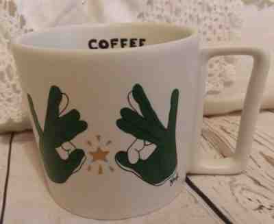 Starbucks Mug ASL "Coffee Brings Us Together" Rare NWOT 2018 Sign Language Tea - Sold on eBay Jun, 25th 2019 for $21.50