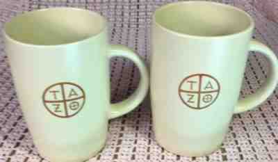 Two Starbucks Tazo Tea Mugs Coffee Tall Tea  Cups.  - Sold on eBay Jun, 25th 2019 for $29.99