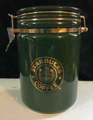 Starbucks Coffee Co. Green Beehouse Japan 8” Canister Split Tail Mermaid Logo - Sold on eBay Jun, 25th 2019 for $29.99