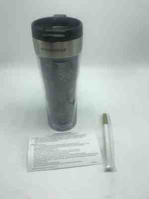 Starbucks Travel Tumbler 2011 Traveler Mug 16oz Doddleit Gold w/ Gold Pen NEW - Sold on eBay Jun, 25th 2019 for $15.84