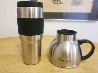 Starbucks Stainless Steel Chubby Mug,  Starbucks Stainless Steel 20 oz. Tumbler  - Sold on eBay Jun, 25th 2019 for $49.99