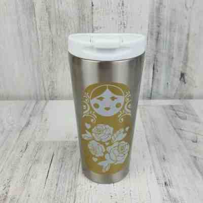 Starbucks Travel Tumbler Mug Cup Matryoshka Nesting Doll 2014 Stainless Steel  - Sold on eBay Jun, 24th 2019 for $21.24