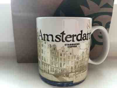 Starbucks Amsterdam Global Icon City Mug 16 oz + Original Punch Card NEW - Sold on eBay Jun, 23rd 2019 for $65.00