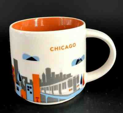 Starbucks Coffee YOU ARE HERE City Collector Series CHICAGO Mug Cup 14 oz - Sold on eBay Jun, 28th 2019 for $18.00