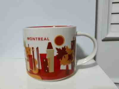 STARBUCKS MONTREAL CANADA YOU ARE HERE COLLECTION 14 OZ COFFEE MUG - Sold on eBay Jun, 28th 2019 for $19.99