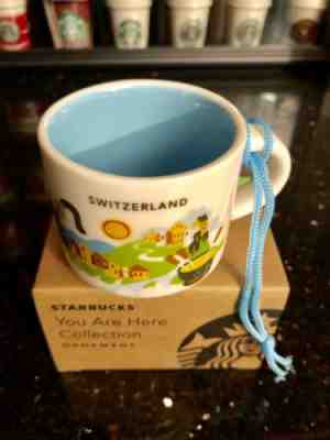 Starbucks You Are Here Mug Ornament Switzerland. 2oz. New. - Sold on eBay Jun, 28th 2019 for $28.00