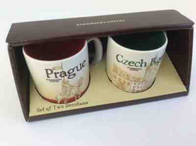 Starbucks Demitasse Mugs Set 2 Prague & Czech Republic New Ships From USA - Sold on eBay Jun, 28th 2019 for $30.00