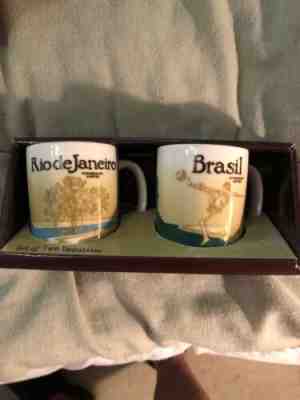 Starbucks Global Icon Rio De Janeiro Brasil 2 Demi Cups - Sold on eBay Jun, 28th 2019 for $15.00