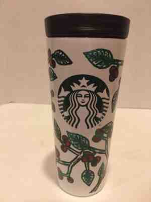STARBUCKS COFFEE Stainless Steel Tumbler 2016 Holiday Travel Mug 16 fl oz - Sold on eBay Jun, 28th 2019 for $24.50