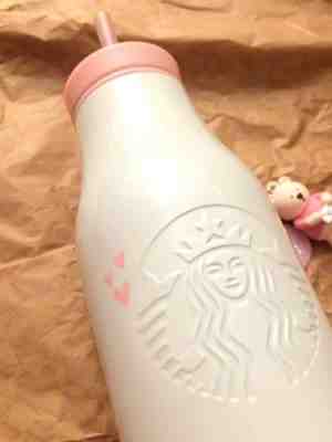 Starbucks Korea 2019 Valentine's day SS Loveletter Daily Straw Waterbottle 473ml - Sold on eBay Jun, 28th 2019 for $30.00
