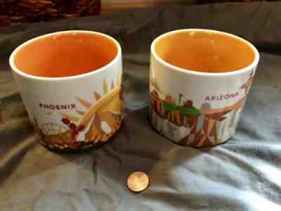 Starbucks Phoenix & Arizona ‘You Are Here’ Coffee Mugs 14 Oz - Sold on eBay Jun, 27th 2019 for $20.00