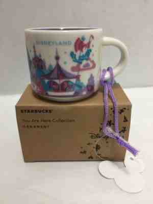 New Starbucks Disneyland You Are Here Ornament Mini Mug Fantasyland  - Sold on eBay Jun, 27th 2019 for $39.99