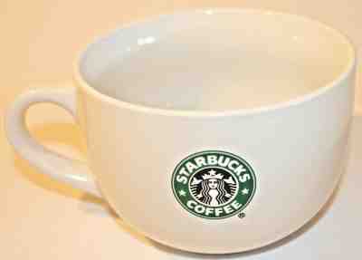 STARBUCKS 2007 EXTRA LARGE  White Ceramic Coffee Tea Cup Mug 35oz Large HUGE MUG - Sold on eBay Jun, 26th 2019 for $28.88