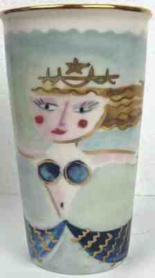 Starbucks 2014 Siren Mermaid Ceramic Tumbler Travel Mug 12 oz  - Sold on eBay Jul, 4th 2019 for $29.99