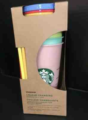 NIB HTF Starbucks Color Changing Cold Cup Tumblers 24oz Venti Set Of 5 - Sold on eBay Jul, 4th 2019 for $75.00