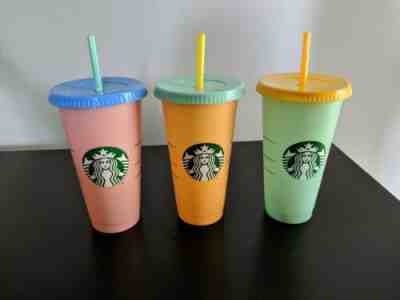 Brand New Starbucks Color Changing Cold Drink Cups ONE CUP Customizable Rare - Sold on eBay Jul, 4th 2019 for $34.00