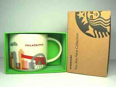 BRAND NEW! 2017 STARBUCKS YAH YOU ARE HERE PHILADEPHIA 14 OZ CERAMIC MUG BNIB - Sold on eBay Jul, 4th 2019 for $29.99