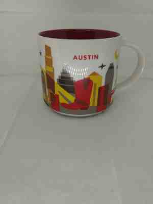 Starbucks City of Austin 14oz Coffee Mug & Free Lite-up Guitar Austin Pin - Sold on eBay Jul, 4th 2019 for $24.99