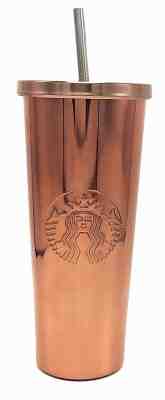 Starbucks Rose Gold Tumbler Holiday 2018 Stainless Steel Cold-Cup Venti 24oz NEW - Sold on eBay Jul, 4th 2019 for $54.98