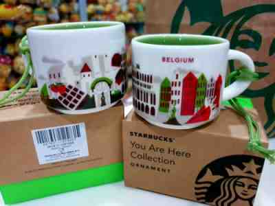 BN Starbucks You Are Here YAH Ornament Demi Mug - Belgium with Box - Sold on eBay Jul, 4th 2019 for $35.90