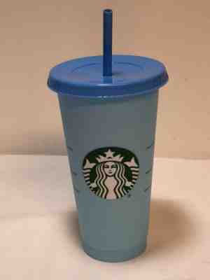 Starbucks Color Changing Single Cold Cup Sky - Cobalt NEW 2019 Free Shipping - Sold on eBay Jul, 4th 2019 for $22.00