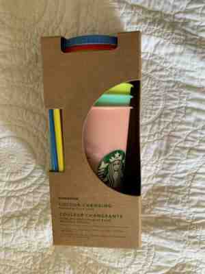 Starbucks Color Changing Reusable Cold Summer Cups Set Of 5 - Sold on eBay Jul, 4th 2019 for $80.00