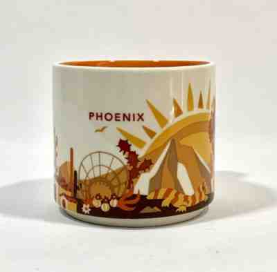 Starbucks Coffee Mug Phoenix You Are Here 14 Oz Orange Inside Cup - Sold on eBay Jul, 4th 2019 for $17.00