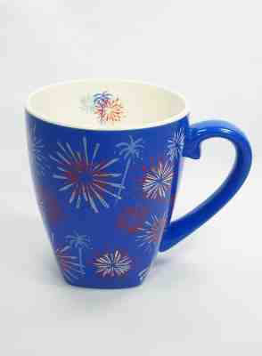STARBUCKS Barista JULY 4th FIREWORKS INDEPENDENCE DAY Coffee MUG 2002 Excellent! - Sold on eBay Jul, 4th 2019 for $20.00