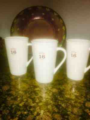 Set of 3 Starbucks Tall Latte Coffee Mug Cups 16oz 2010 Grande 16 *VERY CLEAN* - Sold on eBay Jul, 4th 2019 for $45.00