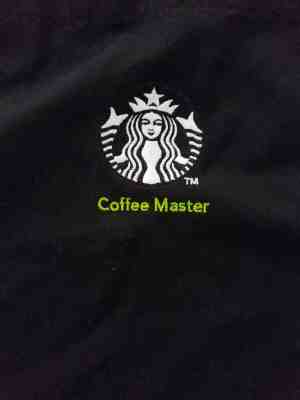 STARBUCKS COFFEE MASTER rare collectible black apron authentic embroidered - Sold on eBay Jul, 3rd 2019 for $20.00