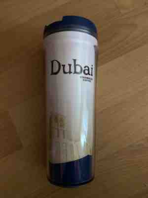 NEW Starbucks Dubai City Coffee Travel Mug Thermos Tumbler Cup Lid 12oz 2004