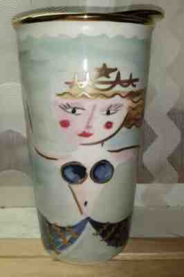 Starbucks 2014 Dot Collection Siren Mermaid Double Wall Traveler Tumbler 12 floz - Sold on eBay Jul, 3rd 2019 for $22.00
