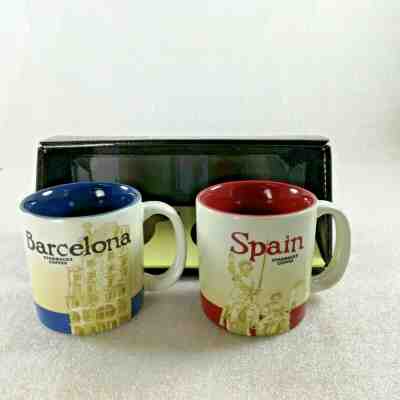 STARBUCKS " BARCELONA - SPAIN  "  SKU 2 X COFFEE MUGS CUPS W. BOX L. EDITION  - Sold on eBay Jul, 3rd 2019 for $19.95