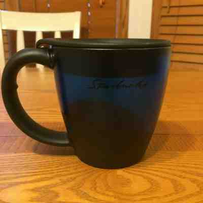 STARBUCKS Coffee 2001 Barista Blue 12 Oz Translucent Plastic Acrylic Mug Cup Lid - Sold on eBay Jul, 3rd 2019 for $20.00