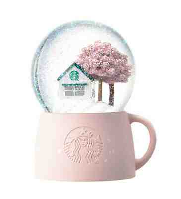 Starbucks Korea 2019 Cherry blossom snow globe Best Collectible Not handle cheap - Sold on eBay Jul, 3rd 2019 for $56.00