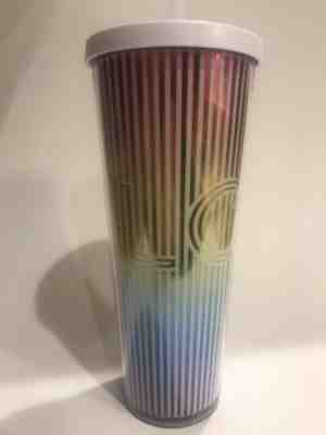 STARBUCKS 2019 COLD CUP LOVE RAINBOW PRIDE RED YELLOW BLUE WHITE TUMBLER 24 fl - Sold on eBay Jul, 3rd 2019 for $25.00