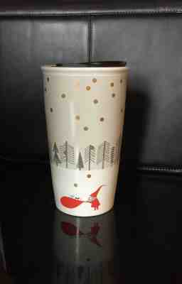 New Starbucks 2018 Christmas Santa Limited Edition Ceramic Travel Tumbler 12 oz - Sold on eBay Jul, 3rd 2019 for $19.99