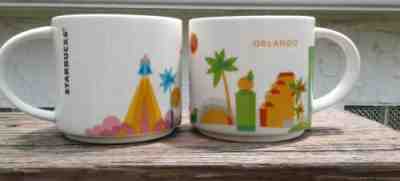 2 Starbucks Mug - You Are Here Collection - 2015 Orlando & Florida Mugs - Sold on eBay Jul, 3rd 2019 for $17.99