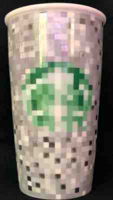 STARBUCKS 2012 Rodarte Pixel Double Wall Ceramic Travel Tumbler 12 oz with lid! - Sold on eBay Jul, 3rd 2019 for $15.00