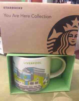 NIB With SKU STARBUCKS LIVERPOOL, ENGLAND You Are Here (YAH)  14 Oz Mug. Rare