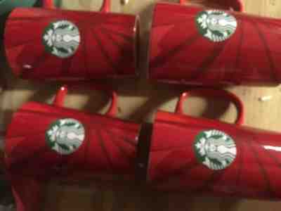 Collectible STARBUCKS SET OF 4 Coffee Cups CHRISTMAS BLEND ALL PERFECT - Sold on eBay Jul, 3rd 2019 for $17.99