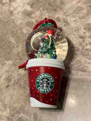 Starbucks Snow Globe Coffee Cup Christmas Ornament 2007 - Sold on eBay Jul, 3rd 2019 for $15.00