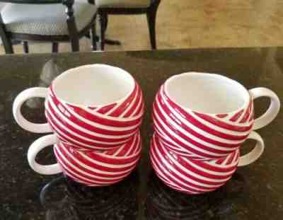 Starbucks Red Striped Cups Set Of 4 - Sold on eBay Jul, 3rd 2019 for $22.00