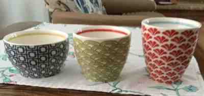Lot Of (3) Starbucks 2009 New Bone China Stack-Able Cups/Bowls Without Handles - Sold on eBay Jul, 3rd 2019 for $15.00
