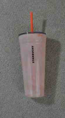Starbucks Rare Pink Marble Double Wall Glass Venti 20 Oz For Cold Beverages EUC - Sold on eBay Jul, 3rd 2019 for $30.00