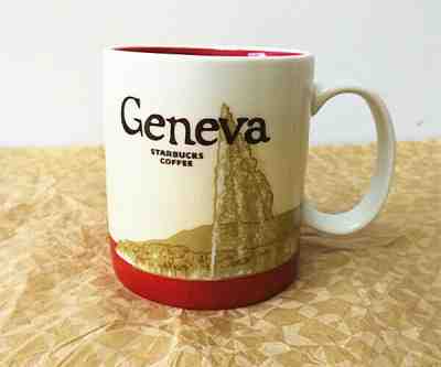 16 oz Starbucks Mug Cup Geneva City Collector Series Mug - Sold on eBay Jul, 3rd 2019 for $39.99