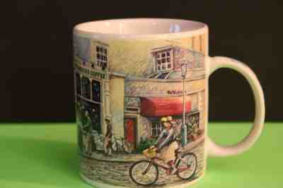 Starbucks Barista 2001 Coffee Mug 14oz Pike Place Market Seattle Street Scene - Sold on eBay Jul, 2nd 2019 for $18.99