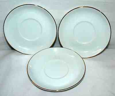 STARBUCKS 4" JAPAN LOT SET OF 3 MATCHING MINI LONE SAUCERS TINY PLATES GOLD TRIM - Sold on eBay Jul, 2nd 2019 for $16.10