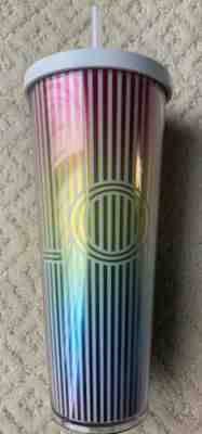 NEW Starbucks Summer Cold Cup Love Pride Stripe Rainbow Reusable Tumbler 24oz - Sold on eBay Jul, 2nd 2019 for $29.95